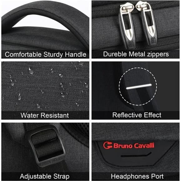 Laptop Backpack,Business Travel Anti Theft Slim Durable Laptops Backpack - Picture 4 of 7